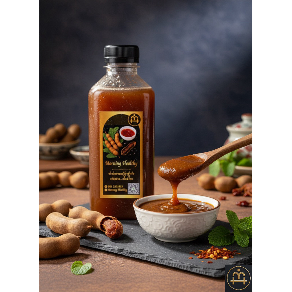 ซอสมะขามปรุงรส Organic Tamarind Sauce By Morning Healthy 250ml.