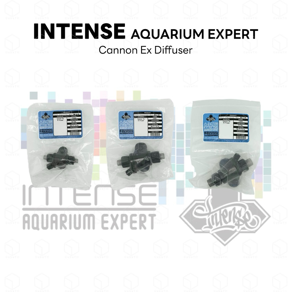 INTENSE AQUARIUM EXPERT Cannon Ex Diffuser หัวดิฟแบบ inline คุณภาพสูง ฟองละเอียด Co2 Inline Precision Cannon Atomizer