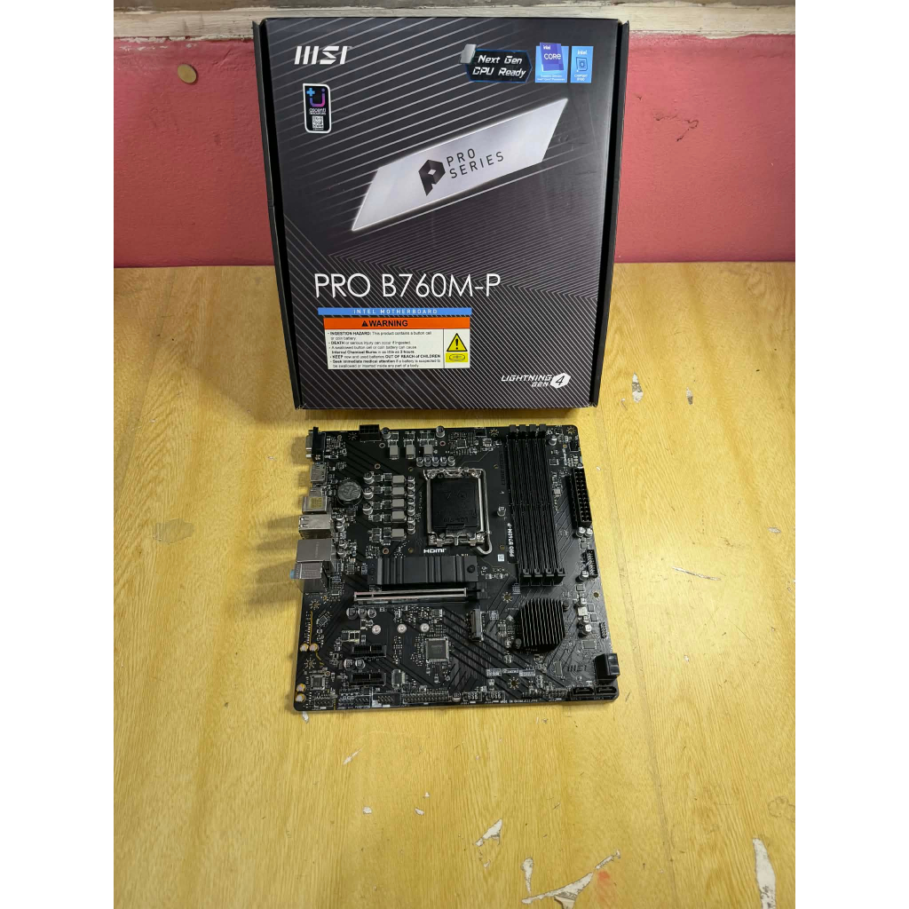 ขายMBมือสอง MSI PRO B760M-E DDR5 LGA-1700 และ MSI PRO B760M-P DDR5 LGA1700