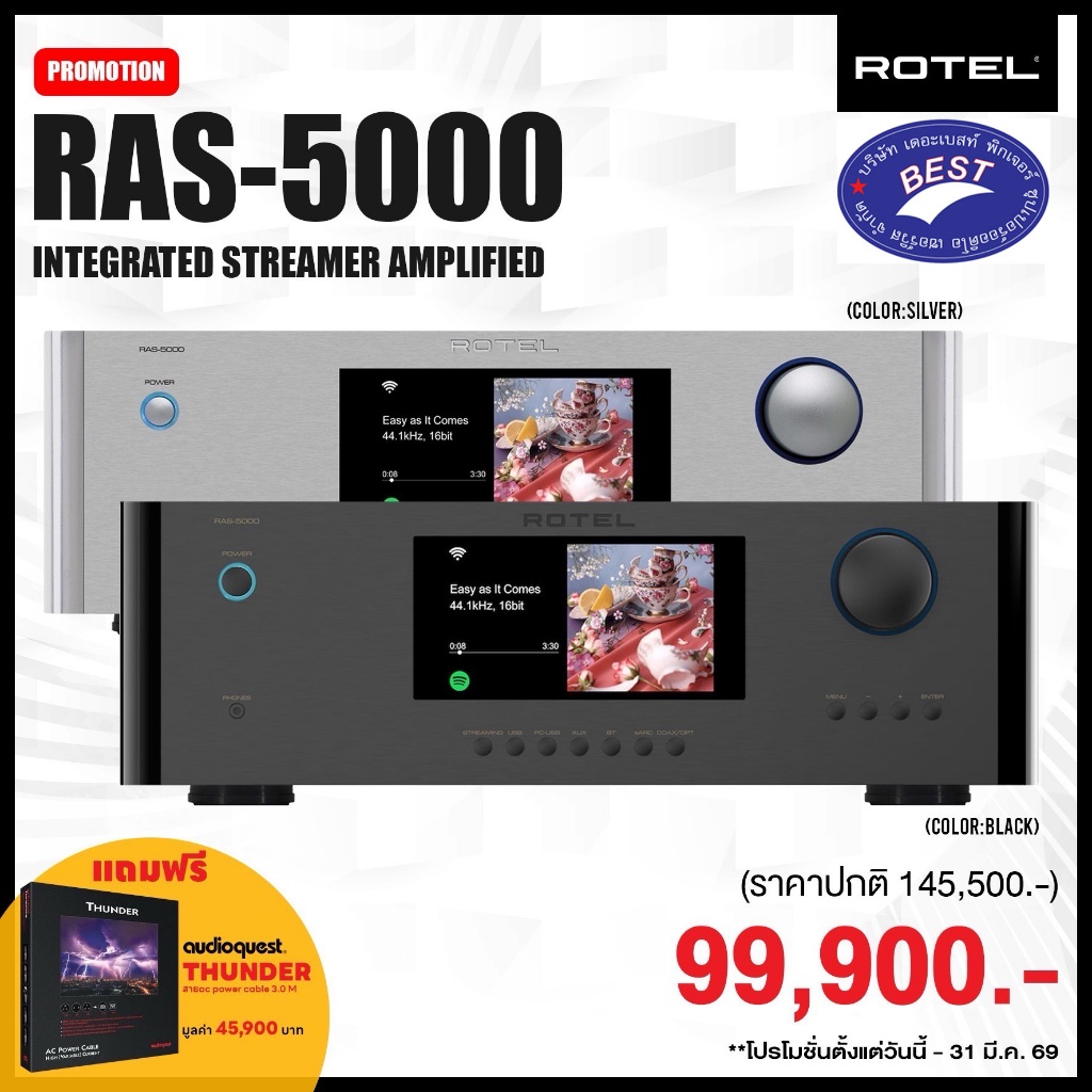 Rotel RAS-5000 INTEGRATED STREAMING AMPLIFIER