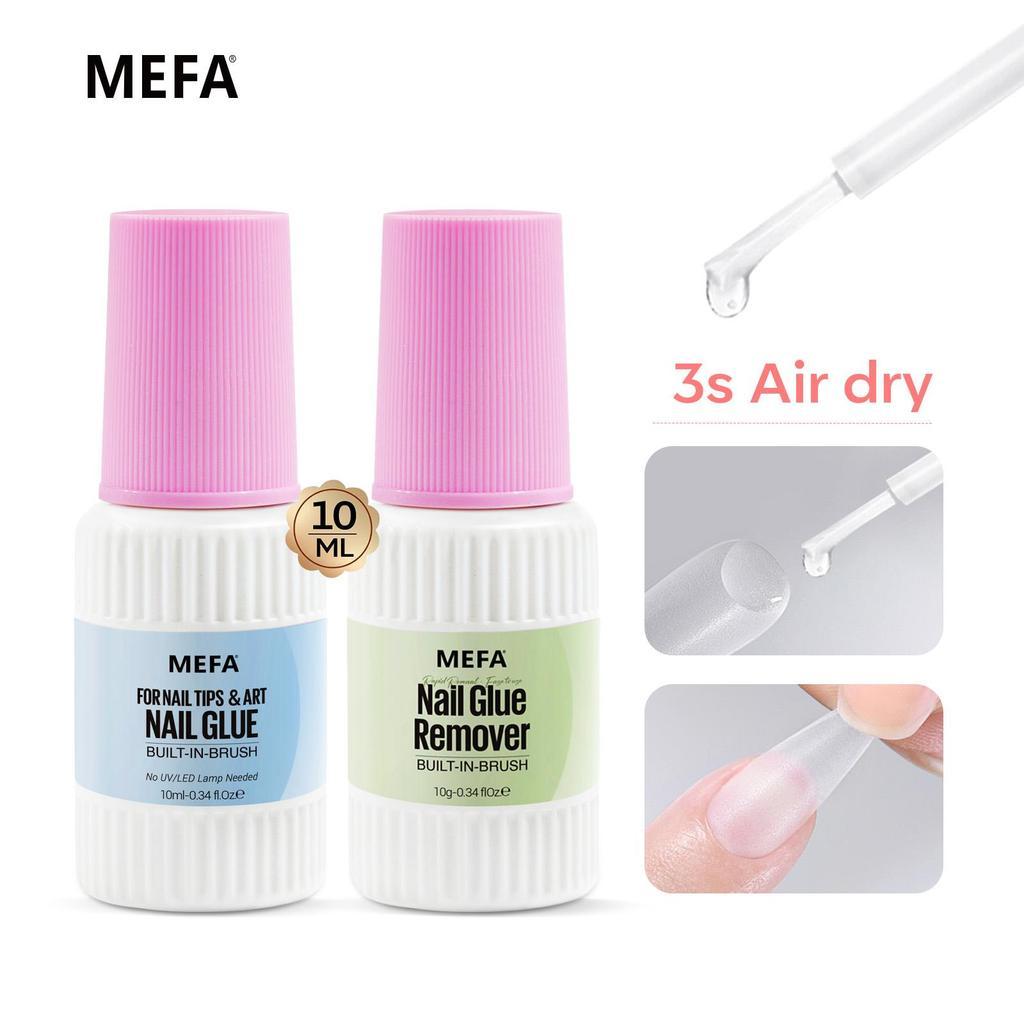 กาวติดเล็บปลอมสำหรับช่าง แห้งไว 3S ไม่ต้องอบ 10ml+ชุดถอดไร้อะซิโตน วิตามินอี ติดทนพิเศษ – โปรปัง