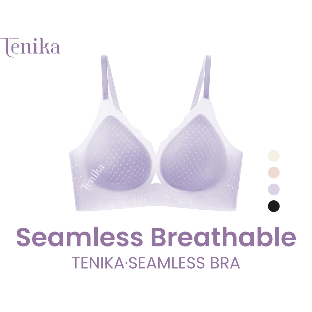 TENIKA เจลลี่บรา ไร้โครง 3/4 cup ระบายอากาศได้ดี  Jelly Seamless Bra เนื้อผ้านิ่ม  ไม่ปลิ้น