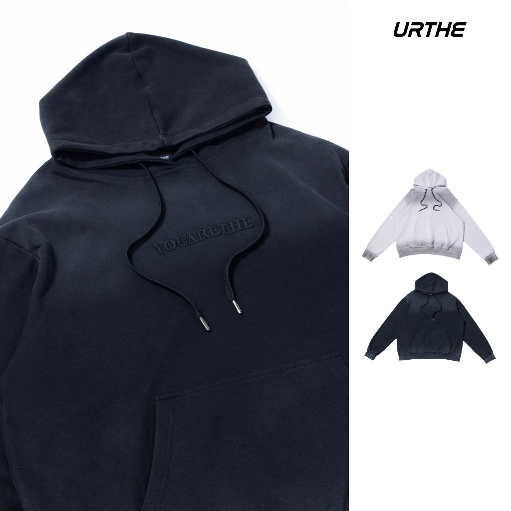 URTHE - เสื้อฮู้ดดี้ เสื้อกันหนาว Oversize รุ่น MEDES AND PERSIANS FADED HOODIE
