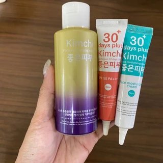 ครีมกิมจิ Kimchi Face Cream 30 เดย์ พลัส + Kimchi Sun กันแดด + Serum เซรั่ม