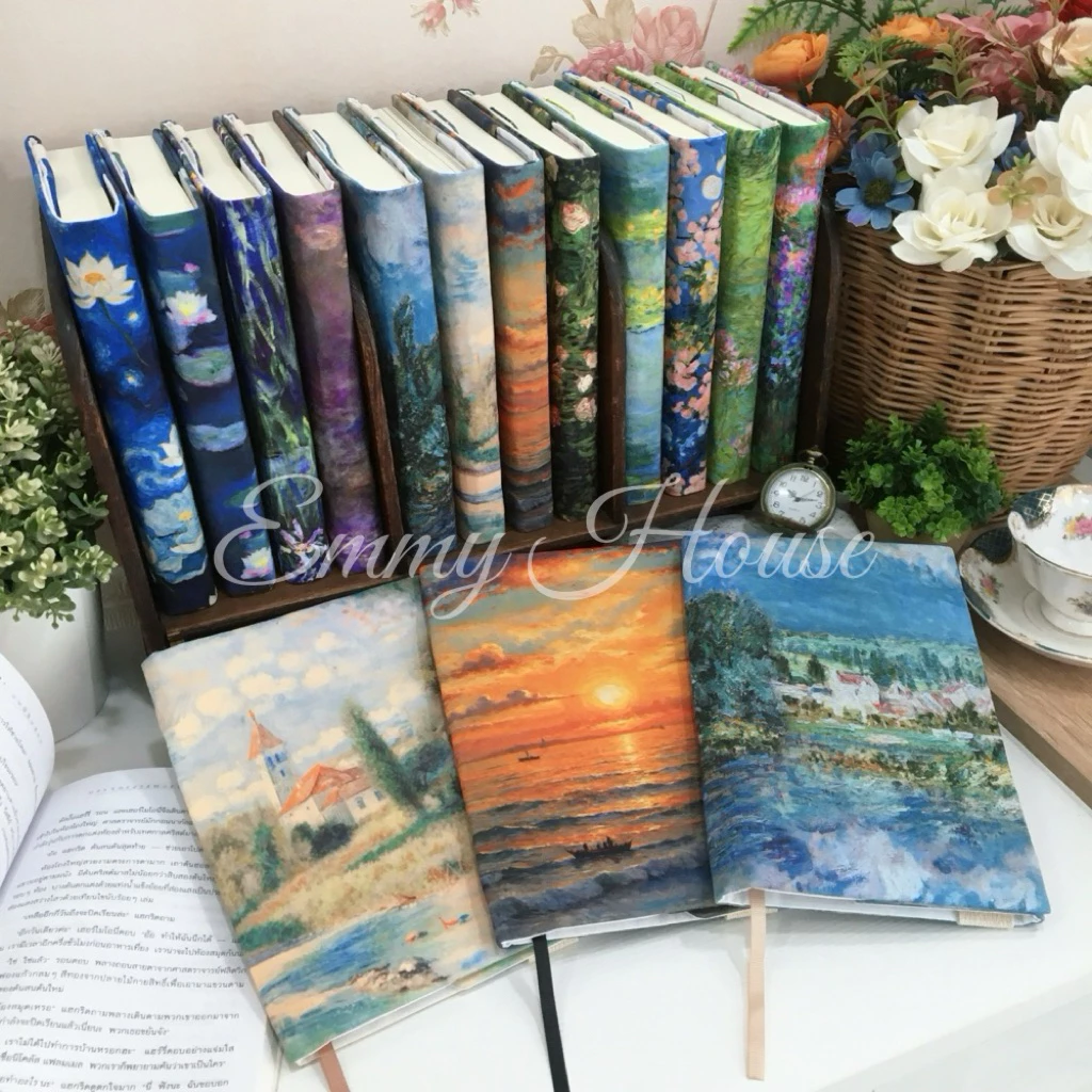 ✨ ปกหนังสือผ้า | ปกผ้าใส่หนังสือ ลายภาพวาดศิลปะ | Book Cover ♡ʕ·ᴥ·ʔ📚 | ขนาด A5