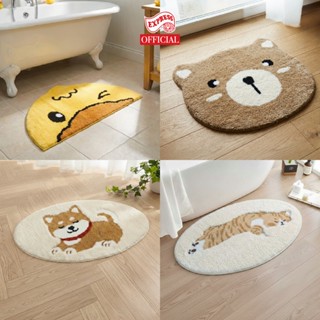 EXPRESS CARPET พรมเช็ดเท้าลายแมว สุนัข เป็ด หมี ใบไม้ ดอกไม้…