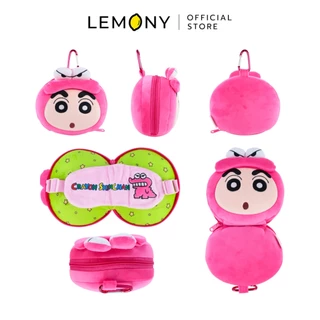 LEMONY หมอนรองคอพร้อมผ้าปิดตาชินจัง ซีรีส์ Multi-Functional Crayon Shin-Chan Collection