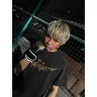 (🔥จัดส่งด่วน 1 วัน!) 22wrldwidee Muay Thai Boxy Tee เสื้อทรงครอปลายสกรีนแน่นๆ (OC149-OC150)