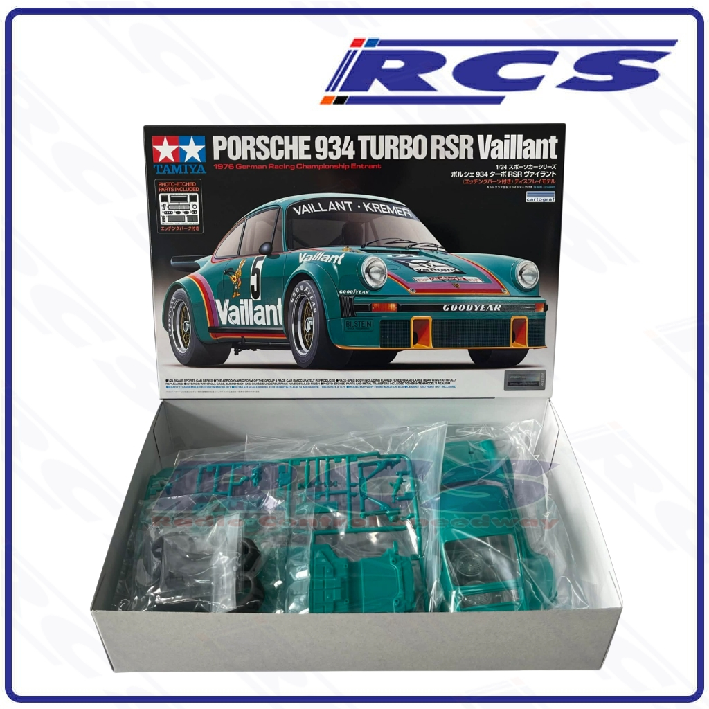 New    TAMIYA 24334 ชุดประกอบจำลองมาตราส่วน 1:24 PORSCHE 934 TURBO RSR Vaillant สร้างและทำสีเอง ราคา ถูกที่สุด ดีลบีเคเค