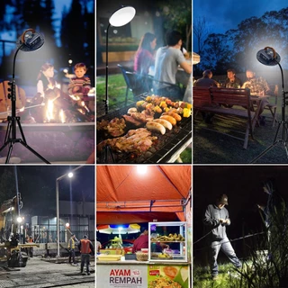 Alisa ไฟโซล่าเซลล์ UFO 30000W สปอตไลท์พกพาโซล่าเซลล์USB ไฟฉุกเฉินในบ้านกันน้ำ สว่างมาก ไฟไฟพกพาอเนกประสง