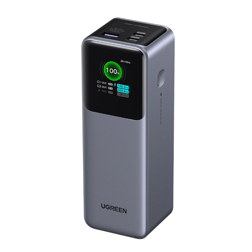 Ugreen พาวเวอร์แบงค์แล็ปท็อป 200W 25000mAh พร้อมจอแสดงผลดิจิตอลอัจฉริยะชาร์จเร็ว Powerbank เครื่องชา