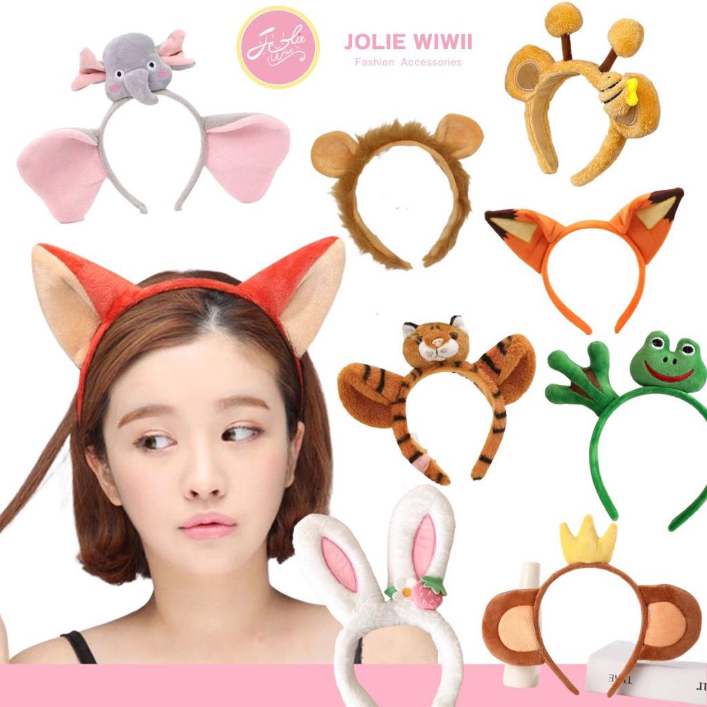 Jolie Wiwii ที่คาดผมตุ๊กตา คาปิบาร่า ที่คาดผมสัตว์น่ารักนุ่มนิ่ม
