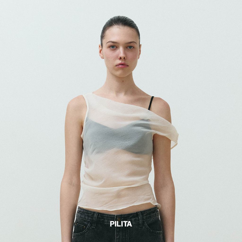 Pilita - Sheer Veil Top