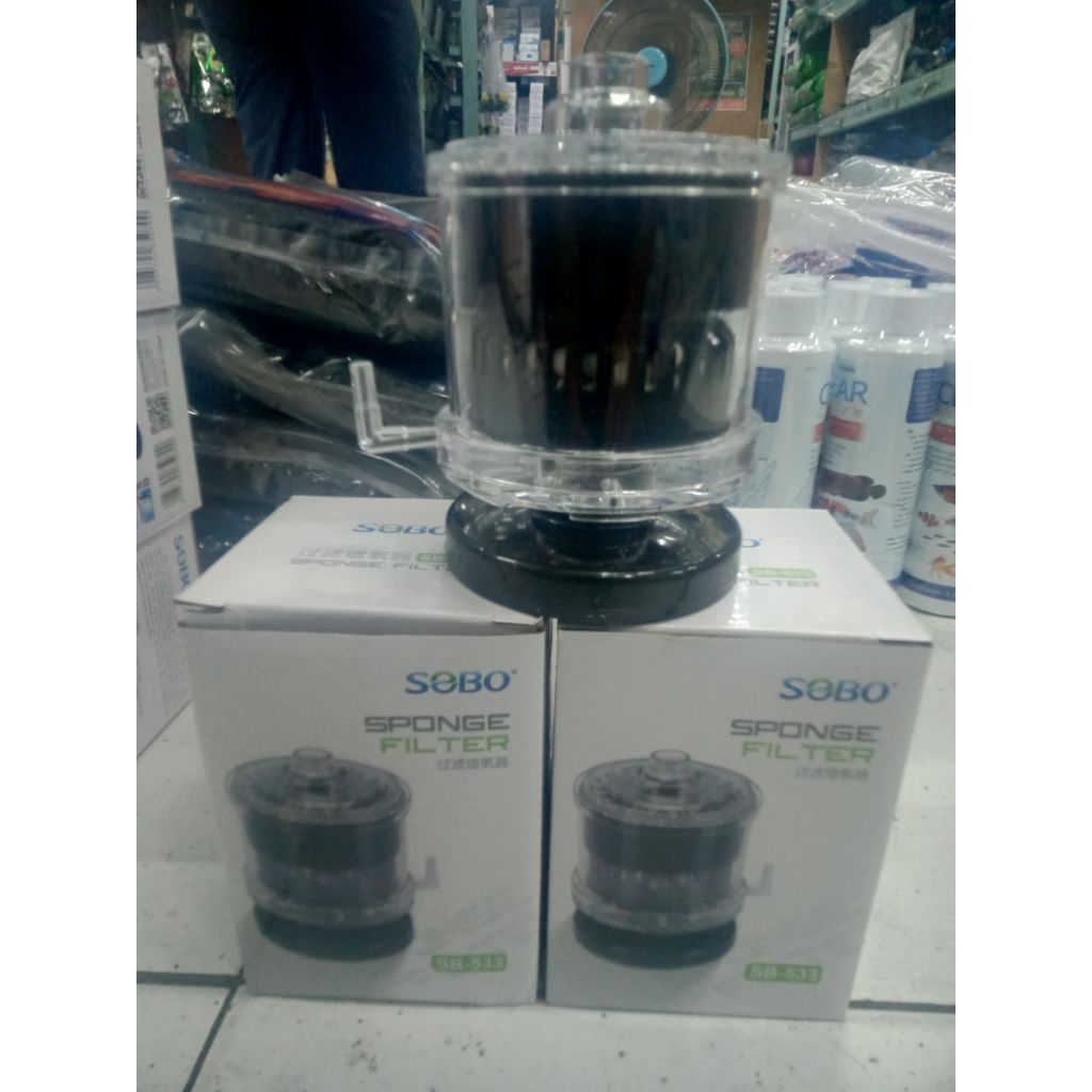 กรองฟองน้ำเป็นพลาสติกใสมี 2ขนาดSB-333.SB-533