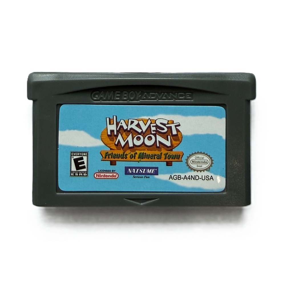 เกม Harvest Moon Friends of Mineral Town Game Card Cartridge การ์ดเกมสําหรับ Nintendo GameBoy Advance GBA DS Lite