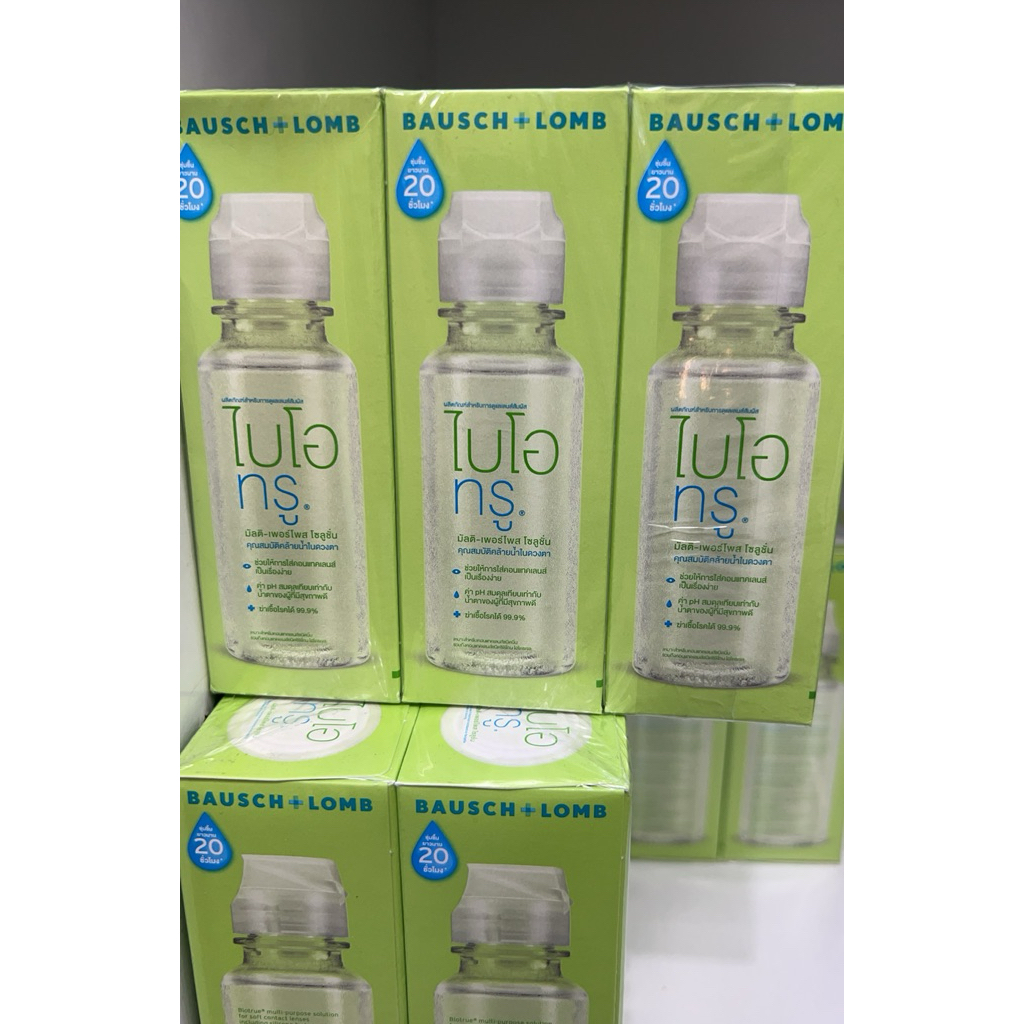 Baisch&lomb bio true น้ำยาล้างคอนแทคเลนส์  60 ml.