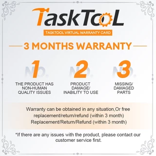 TASKTOOL บริการหลังการขาย รับประกัน 3 เดือน รับประกันการขนส่ง สนับสนุนด้านโลจิสติกส์ LINK