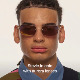 Sunnies Studios Stevie (แว่นกันแดดแฟชั่นทรงเหลี่ยม สำหรับยูนิเซ็กส์)