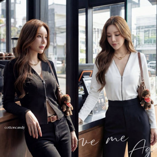 Sara premium top เสื้อครอปผ้ายืดพรีเมี่ยมเกรดนำเข้า แขนยาวดี…