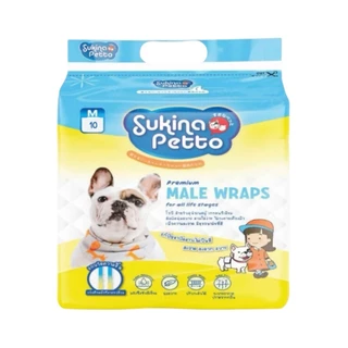 Sukina โอบิ แพ็คเล็ก ผ้าอ้อมสุนัขเพศชาย ชนิดใช้แล้วทิ้ง (Male Wrap โอบิสุนัข โอบิหมา สุกินะ)