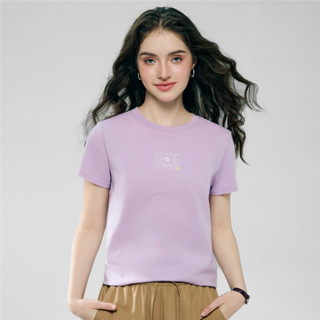 GIORDANO เสื้อยืดผู้หญิง Women's Comfort Printed Tee 0539623…