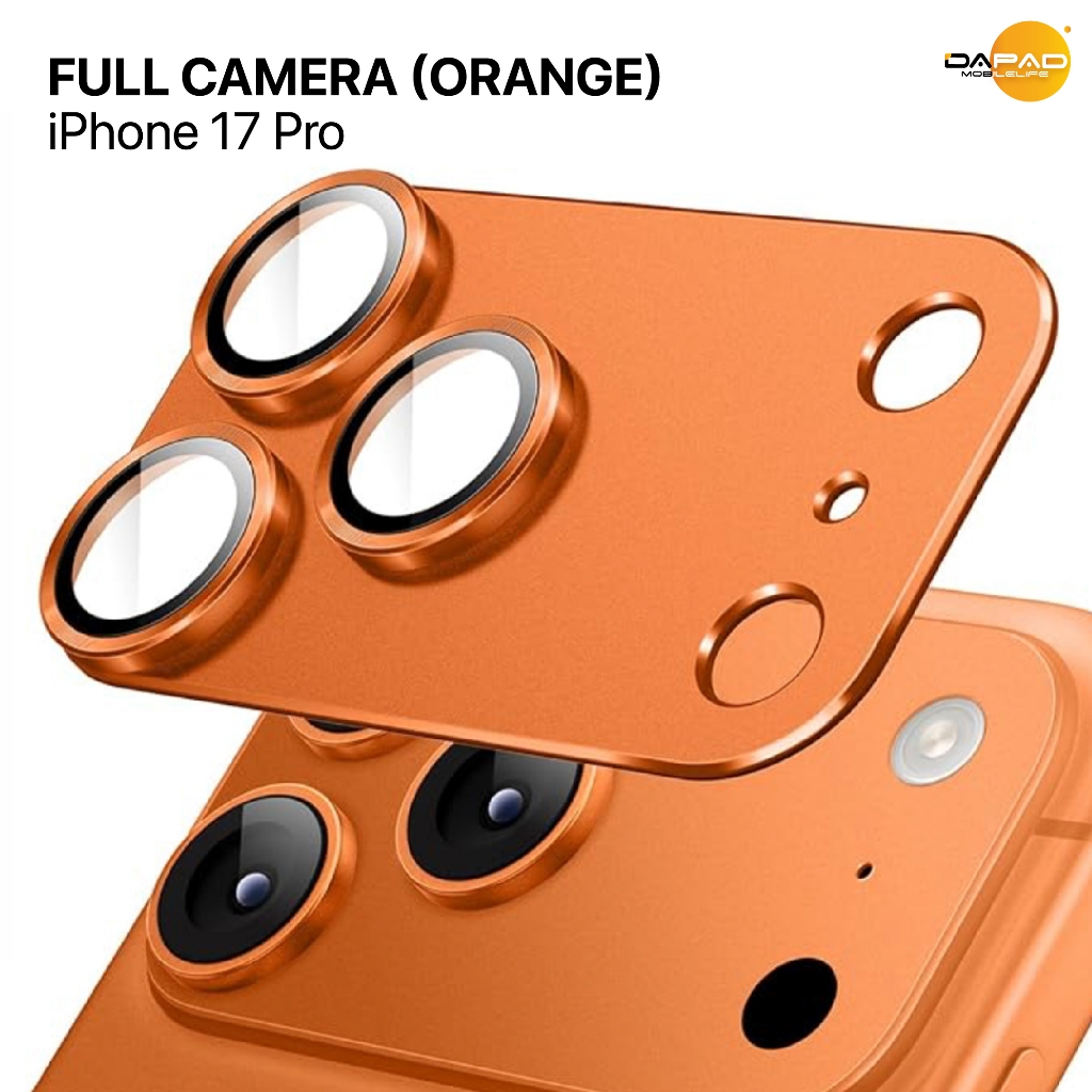 DAPAD ฟิล์มเลนส์กล้อง IPHONE 17 /iPhone AIR /17 PRO /17 PRO MAX Full Camera Lens protector เลนส์กล้องอลูมิเนียมพื้นด้าน