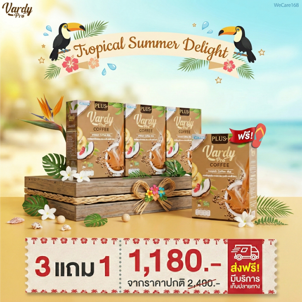 กาแฟวาร์ดี้ [✔️ของแท้ 100%ส่งตรงจากบริษัท✔️คละได้] vardy coffee /กาแฟพลัส/คีโต ส่งฟรี🔥!!!