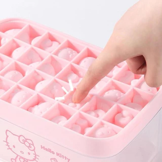 (พร้อมส่ง) กด HelloKitty ถาดน้ําแข็งแม่พิมพ์ทําซิลิโคนเกรดอาหาร Ice Cube กล่องเก็บน้ําแข็ง ไอศกรีมโฮมเมด