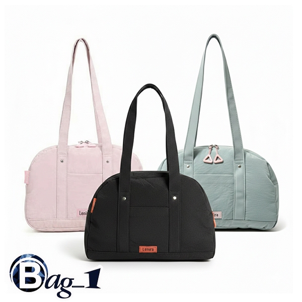 bag_1(BAG2525) กระเป๋าถือสะพายไหล่ผ้าไนล่อน ป้ายLenira