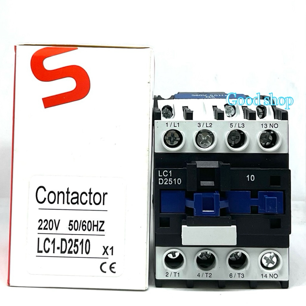 LC1-D2510  lth=40A Ui=690V คอยด์ 220VAC / 380VAC แมกเนติก CJX2-25 CJX22510 LC1D2510 MAGNETIC CONTACT