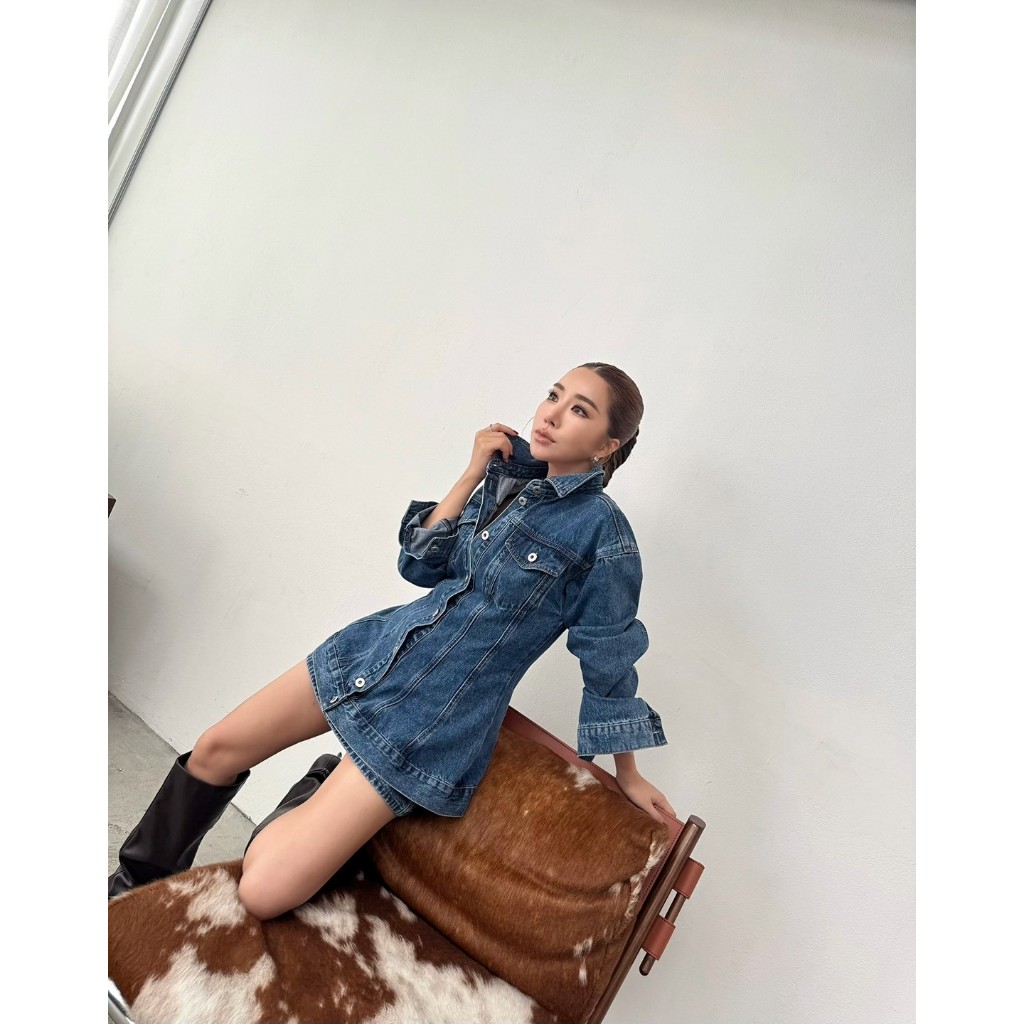 Umber jeans#1028 เชิ้ตยีนส์ ราคา ถูกที่สุด ดีลบีเคเค แกลเลอรีภาพที่ 4