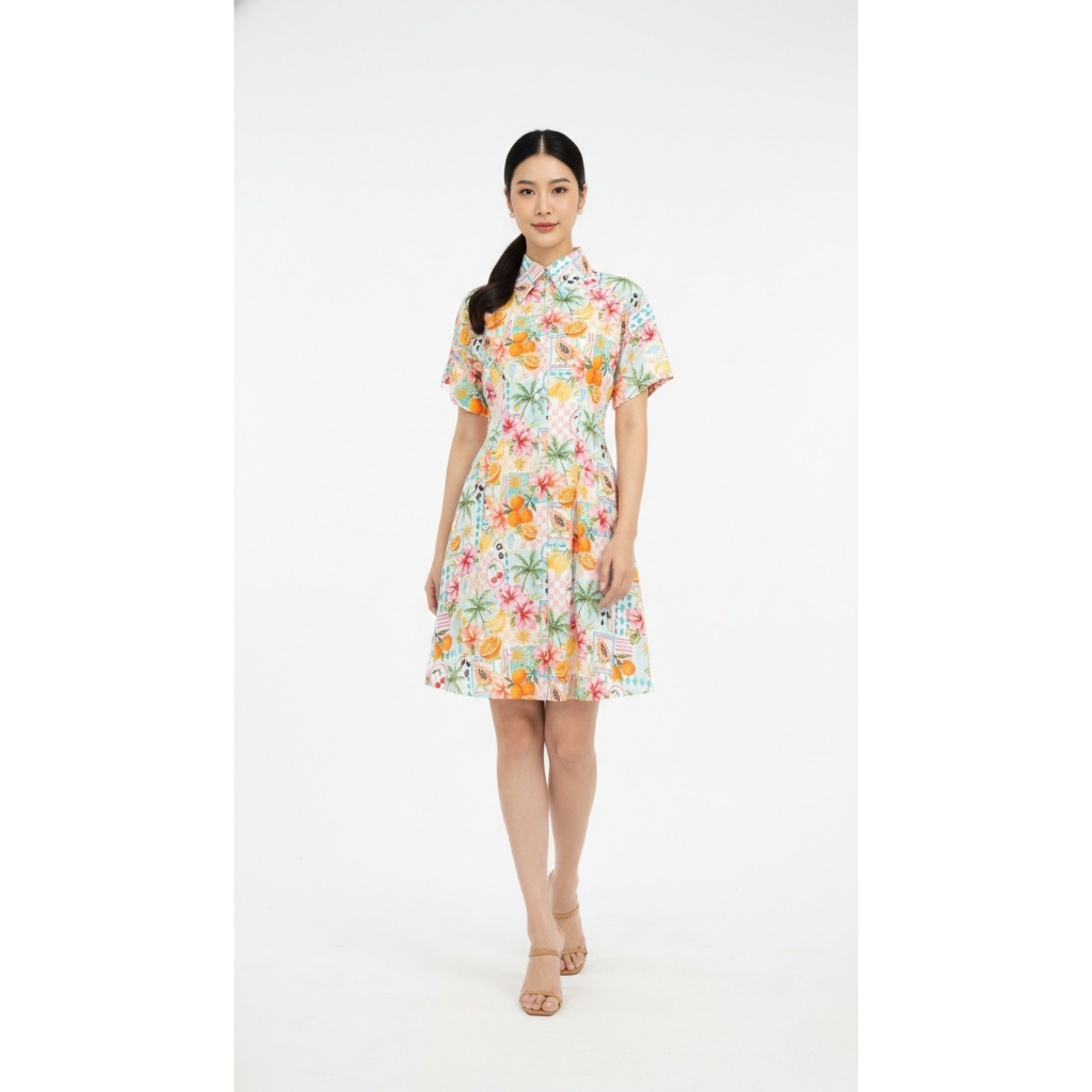 TANGO TANGERINE - DEEDEE DRESS เดรสสั้นซัมเมอร์สดใส