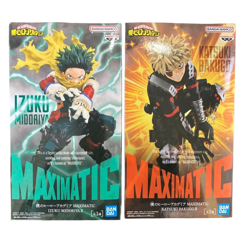 Banpresto My Hero Academia MAXIMATIC IZUKU MIDORIYA Ⅱ KATSUKI BAKUGO Ⅱ Figure Japan Todoroki Shoto