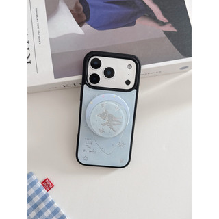 [i17] ส่งด่วน 🦌  S1899  เคสกวางฟ้า+ไอริงแม่เหล็ก เคสไอโฟน ชาร์จไร้สาย สำหรับ iPHONE i13-17Promax
