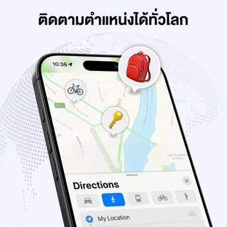 UGREEN GPS Tracker อุปกรณ์ติดตาม ป้องกันการสูญหาย Find My สำหรับ iPhone/iPad/Mac/samsung รุ่น 45297