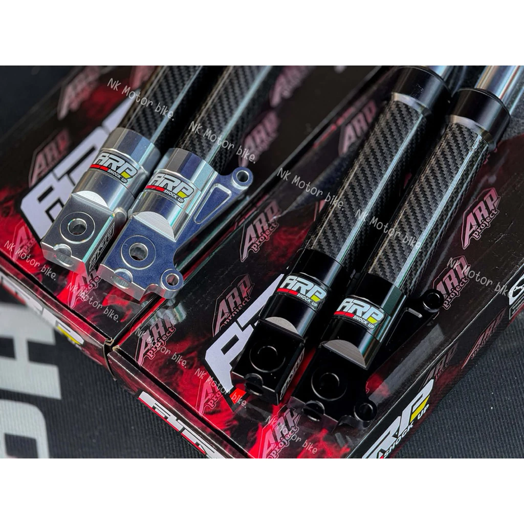 กระบอกโช๊คหน้า CNC ARP ปลอกคาร์บอน GIORNO / LEAD thumbnail 3