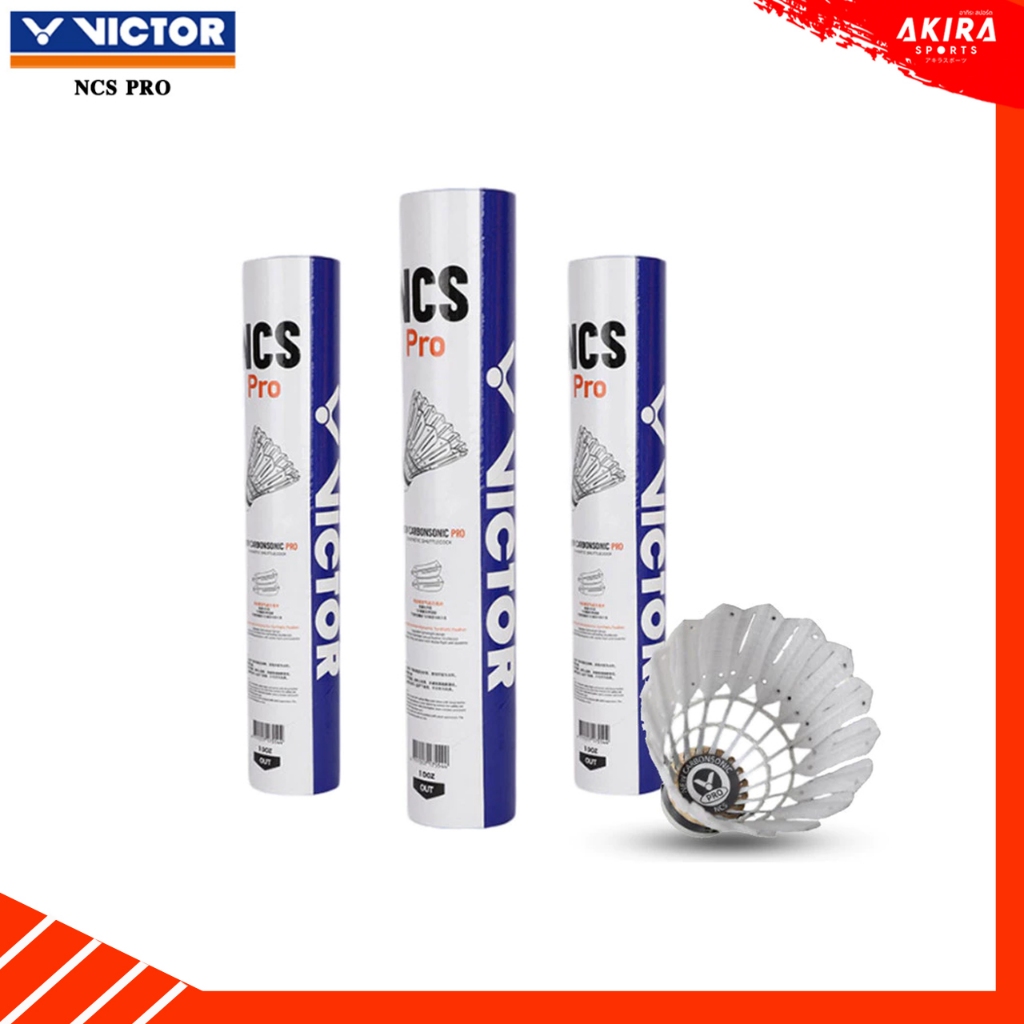 VICTOR ลูกแบดมินตัน รุ่น NCS PRO ( 1 หลอด 12 ลูก )