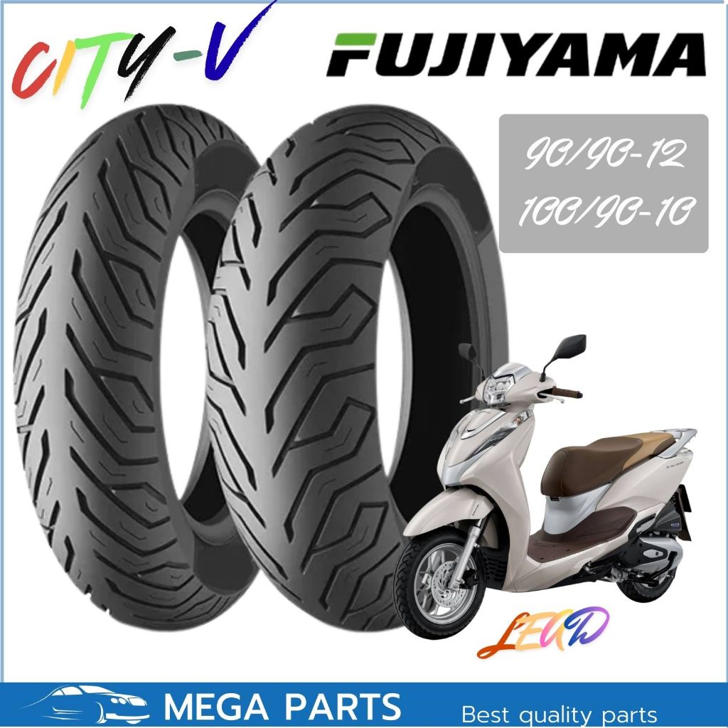 FUJIYAMA CITYV ยางนอก HONDA LEAD 125 ยางหน้า 90/90-12 ยางหลัง 100/90-10