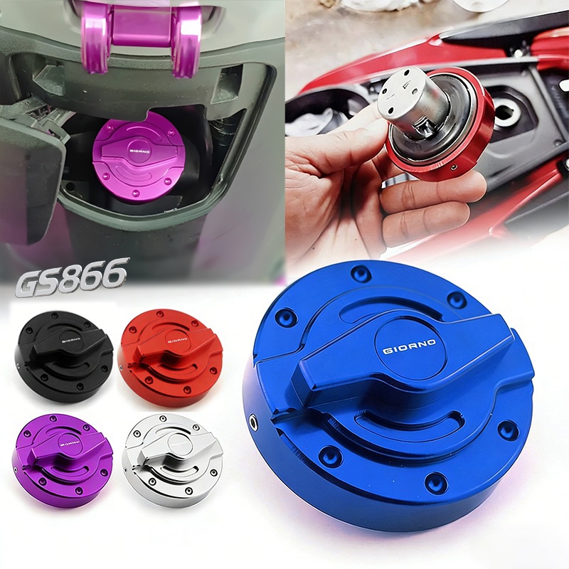 สําหรับ HONDA Giorno ฝาครอบตกแต่งถังน้ํามันเชื้อเพลิงอลูมิเนียมอัลลอยด์ ฝาครอบถังน้ำมันเชื้อเพลิง CNC