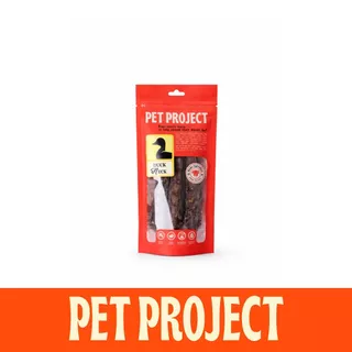 Pet Project คอเป็ดอบแห้ง ขนมแทะสุนัข ไม่มีสารปรุงแต่ง ธรรมชาติ 100%