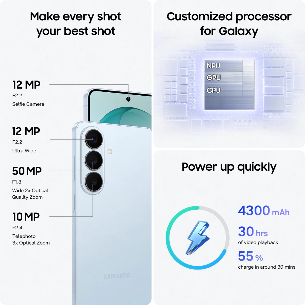 Samsung Galaxy S26 12/512GB, Galaxy AI Phone, Photo Assist, Creative Studio, กล้อง 50 MP , แบต 4,300 mAh thumbnail 9