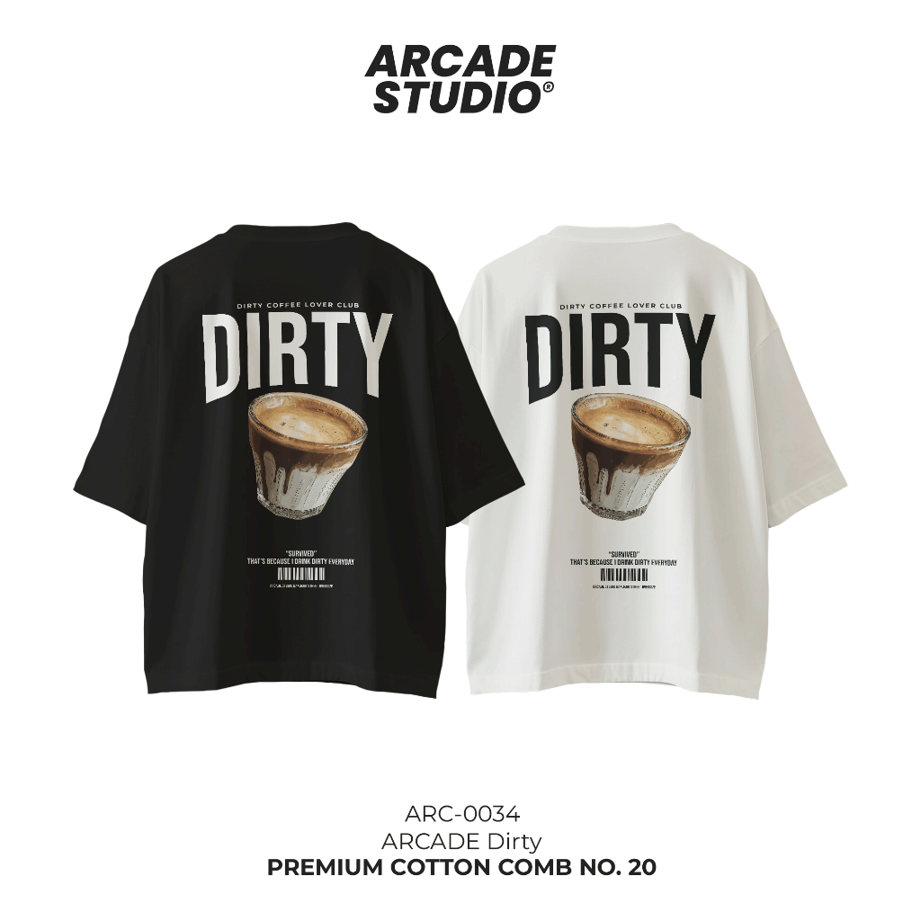 [พรี 4 วัน] ARCADE เสื้อ Dirty (ARC-0034) / OVERSIZE COTTON COMB 20