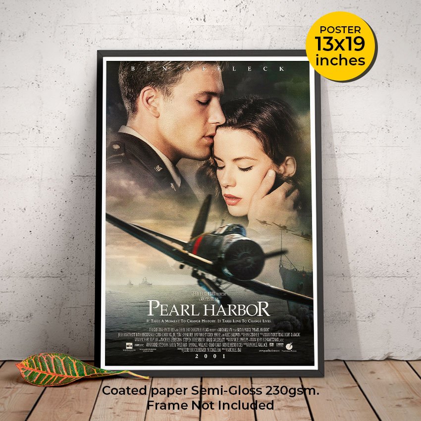 Pearl Harbor Movie poster  Ben Affleck, Josh Hartnett, Kate Beckinsale ขนาด 33x48 cm