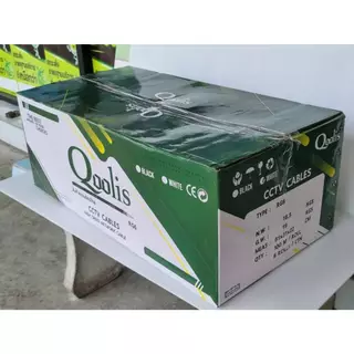 สายนำสัญญาณ Qoolis RG-6 ซิลด์ 60% 100 เมตร (สีดำ)
