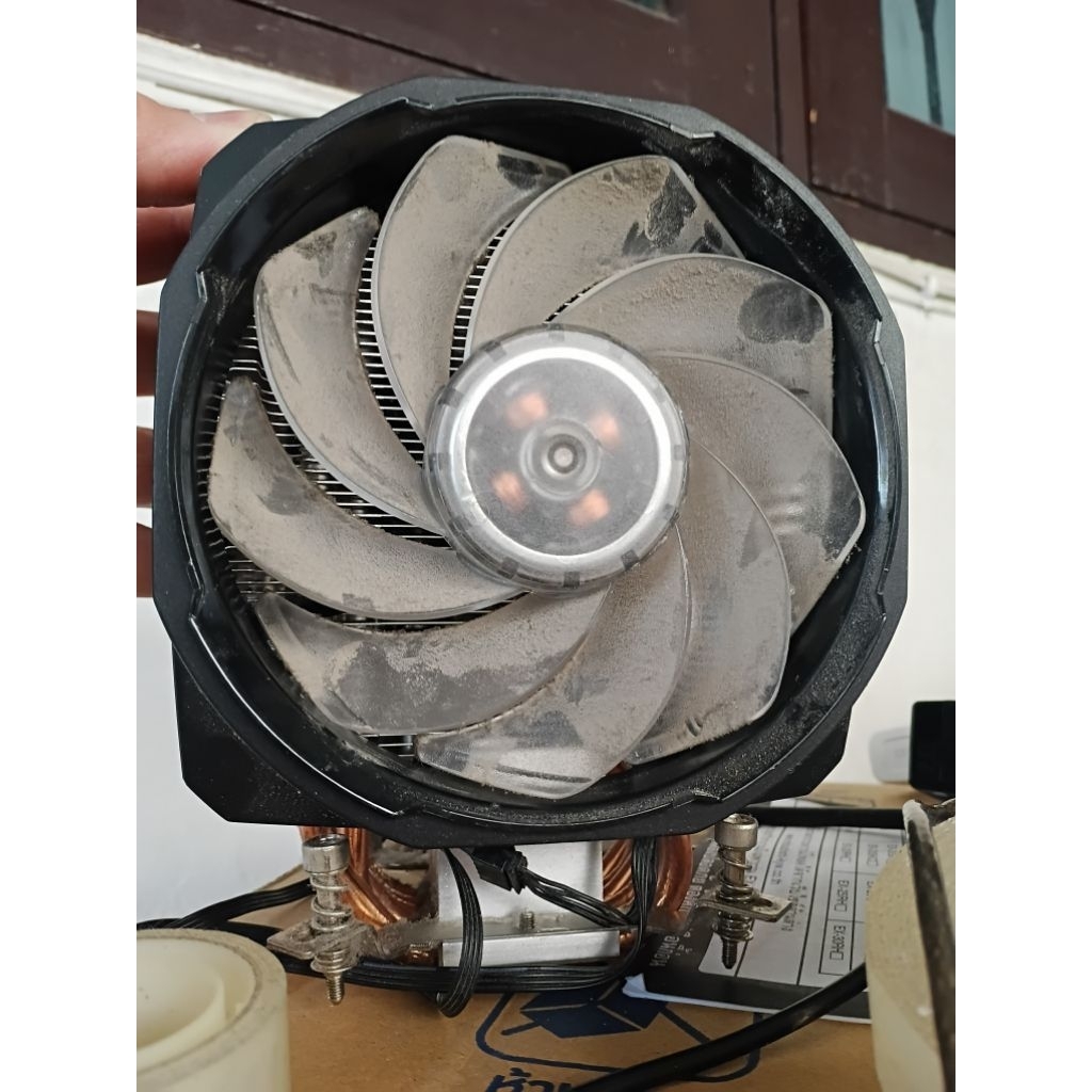 cooler master  ma610P มือสอง heatsink  masterair พัดลมทำงานปกติ แต่ไฟ led ไม่ติด