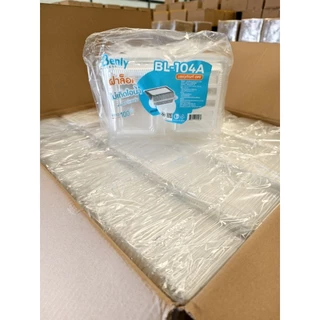 Benly (ยกแพ็ค) 100 ชิ้น กล่องใส ฝาล๊อค รุ่น BL-104A สำหรับใส่อาหารและขนม ขนาด 13x16.5x6cm ความจุ 750ml พร้อมส่ง