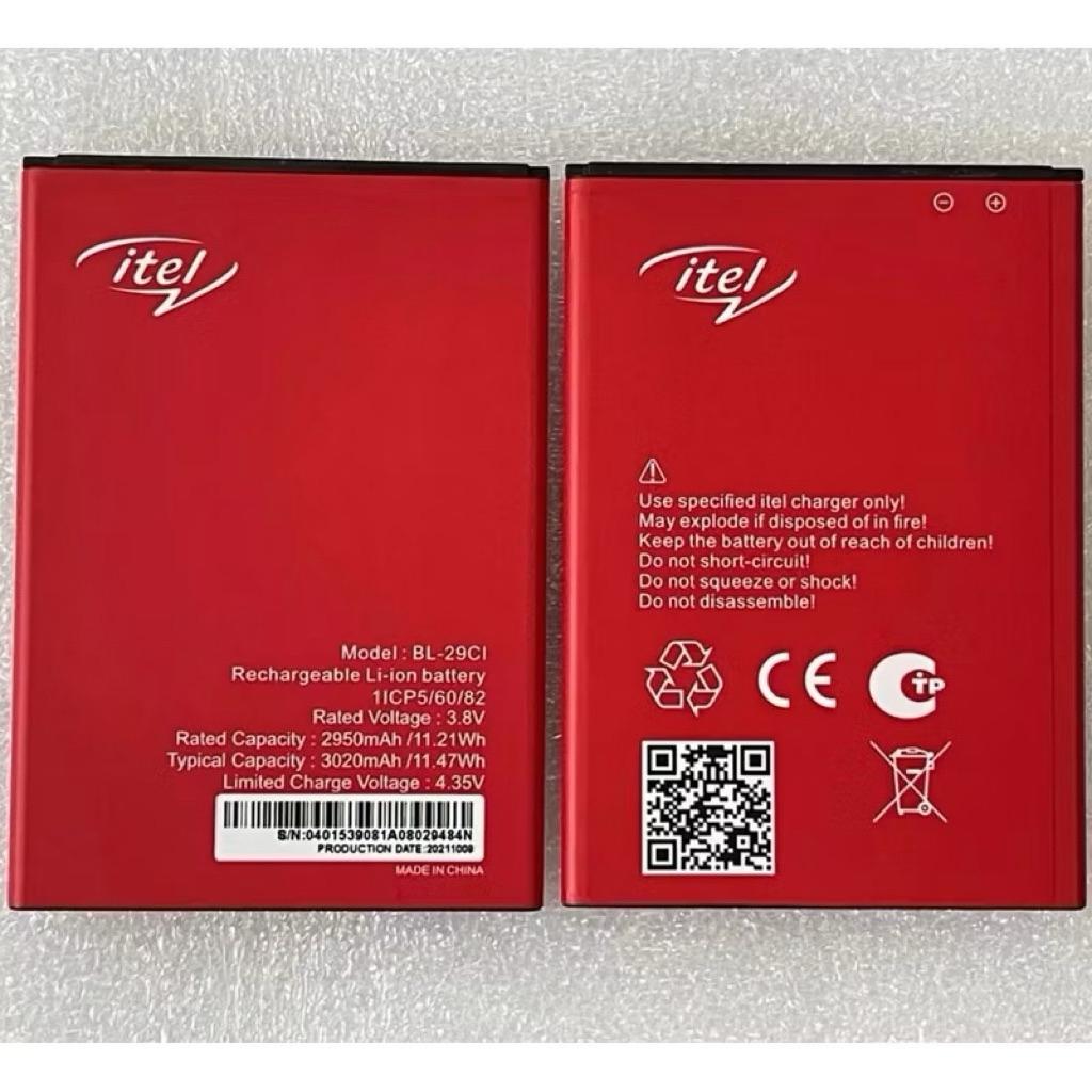 100% ใหม่3000MAh 11.4Wh BL-29Ci เปลี่ยนแบตเตอรี่สำหรับ ITEL S15 Pro A55/A55 LTE L6003P Li-Ion Li-แบต