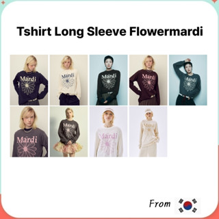 Mardi Mercredi Tshirt Long Sleeve Flowermardi (Charcoal Pink…