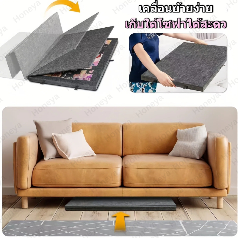 แผ่นรองจิ๊กซอว์ 2-in-1 พับได้สะดวก เก็บได้1000ชิ้น แก้ปัญหาเก็บจิ๊กซอว์ ตัวต่อ 🚚จัดส่งจากไทย🚚TZR รูปที่ 3