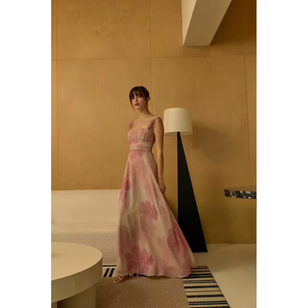 Trikul Official - Emilia Dress สี Pink Size S (Used Once!) ของแท้ พร้อมส่ง!